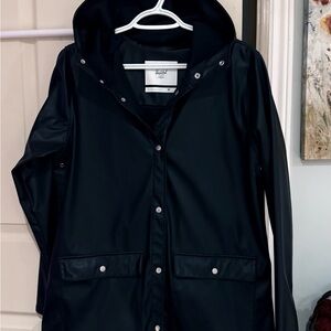 Herschel Supply Company Black Hooded Trench Coat